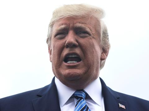 Donald Trump, durante un acto en Pensilvania Donald Trump, durante un acto en Pensilvania