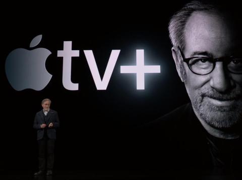 Acclaimed filmmaker Steven Spielberg appeared on stage during the unveiling of Apple TV Plus. He's heading up a reboot of the "Amazing Stories" TV series. Acclaimed filmmaker Steven Spielberg appeared on stage during the unveiling of Apple TV Plus. He's heading up a reboot of the "Amazing Stories" TV series.