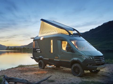 Hymer utilizes many preexisting "tiny home" concepts that allow the compact Sprinter to feel more spacious, according to the motorhome maker. Hymer utilizes many preexisting "tiny home" concepts that allow the compact Sprinter to feel more spacious, according to the motorhome maker.
