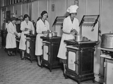 Kitchen appliances were much different than they are now. Kitchen appliances were much different than they are now.