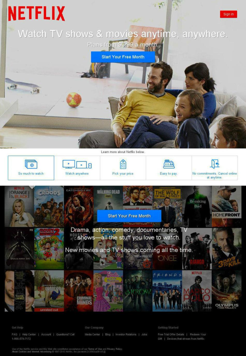 Así ha evolucionado la web de Netflix a lo largo de los años | Business