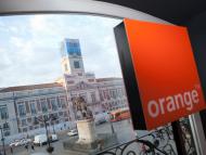 Una imagen desde la tienda Orange en la Puerta del Sol de Madrid. 