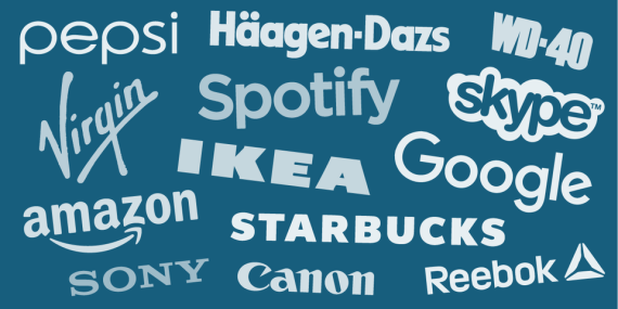 Varios logos de marcas conocidas 