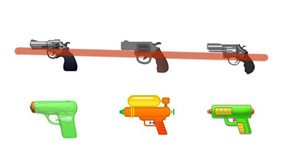 Emojis de pistolas de agua