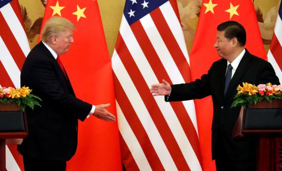 El presidente de EE.UU., Donald Trump, y su homólogo chino, Xi Jinping